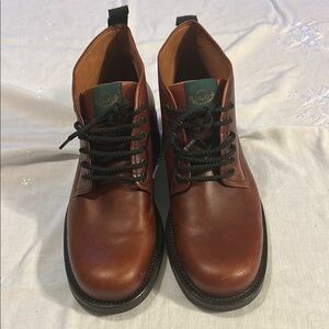 MAGGIO & ROSSETTO Brown Leather lace up Boots Size 42